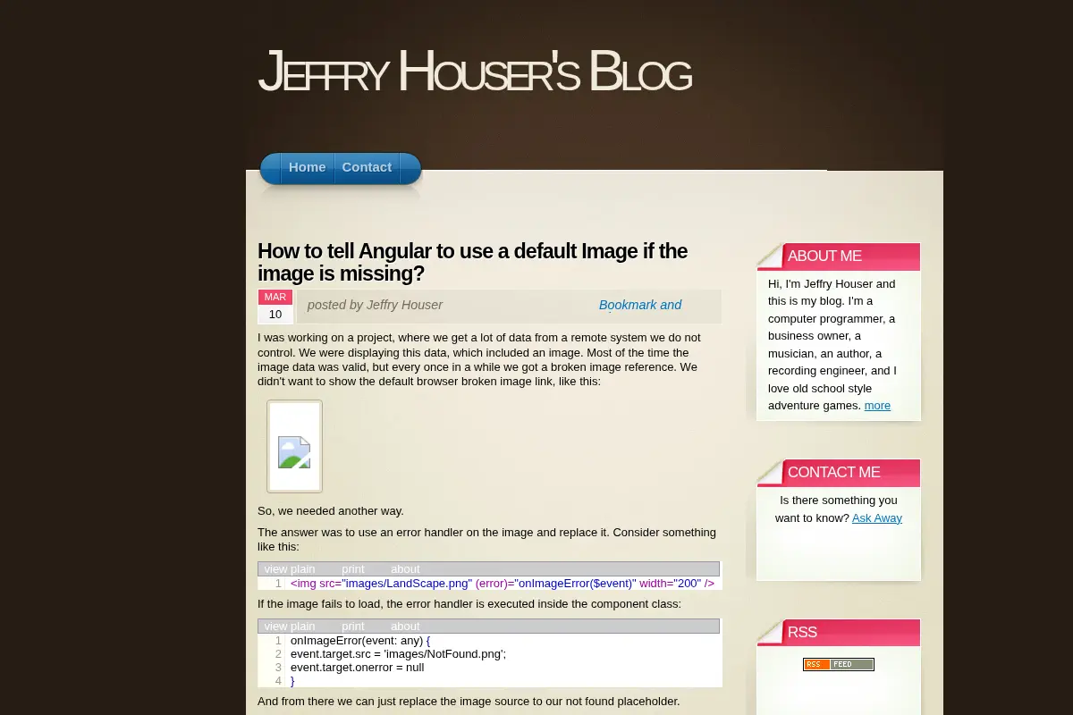 Jeffry Houser's Blog