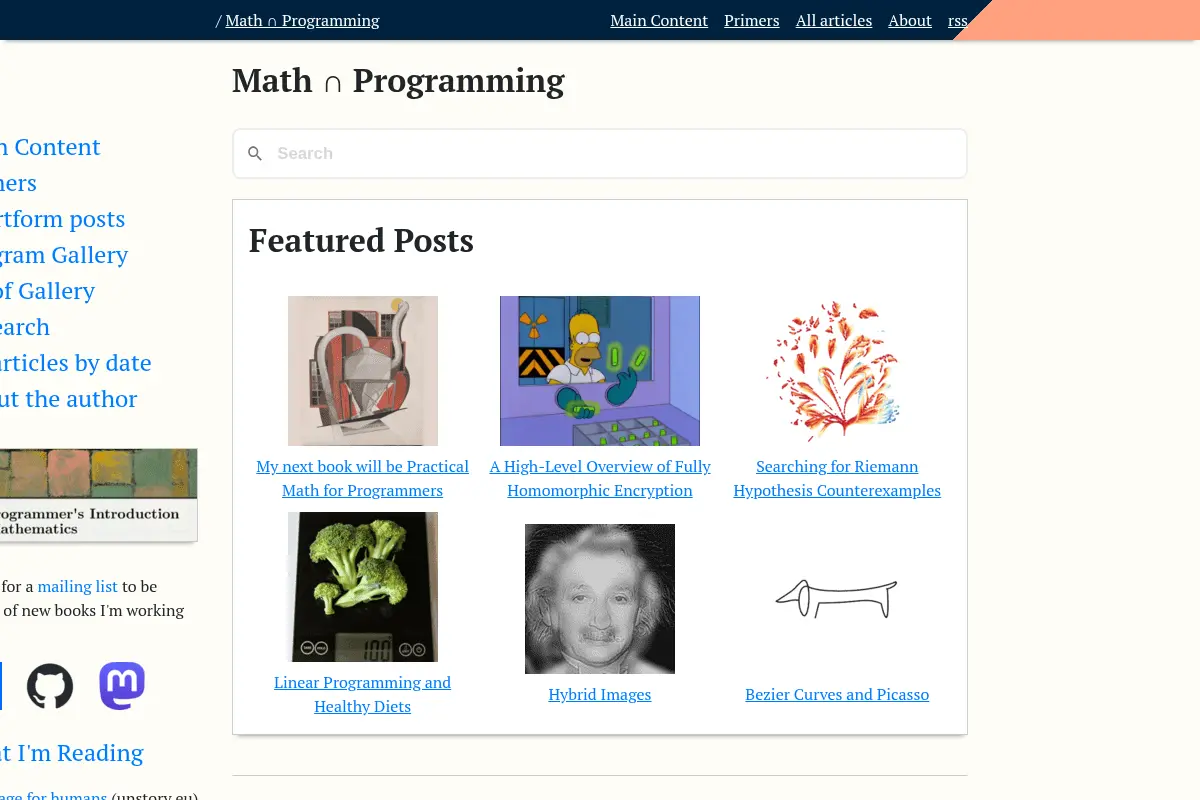 Math ∩ Programming