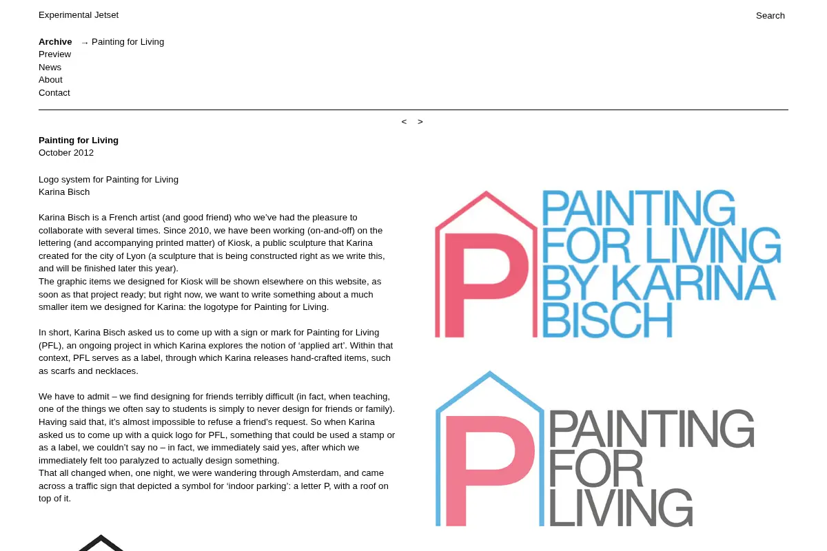 Experimental Jetset - Painting for Living