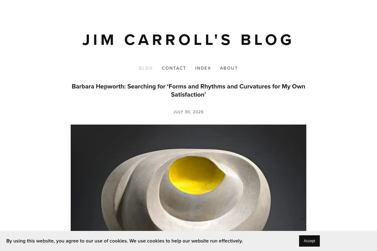 Jim Carroll's Blog