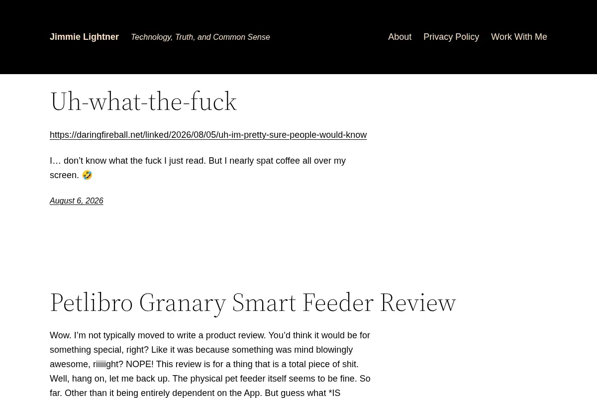 Jimmie Lightner – Technology, Truth, and Common Sense