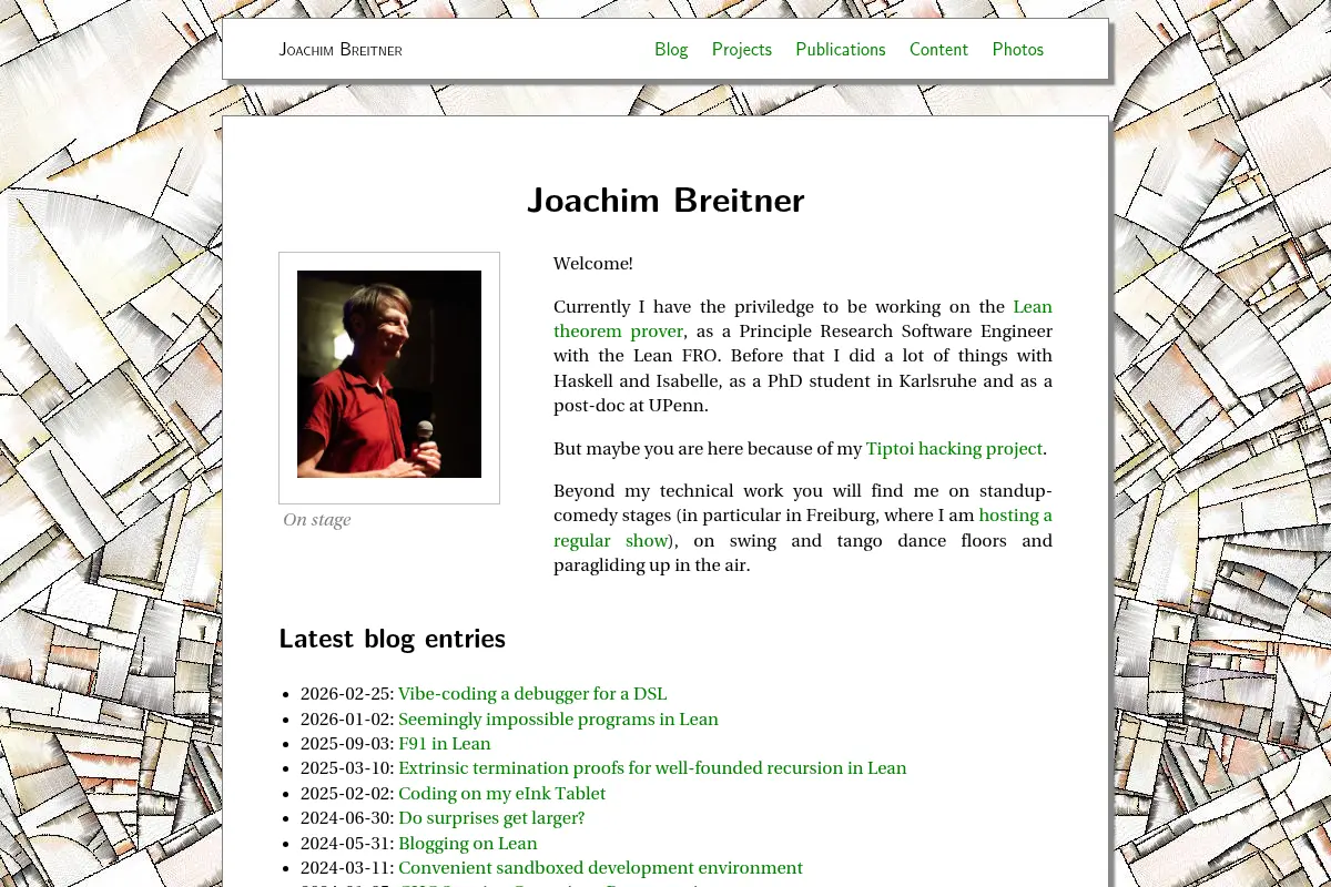 Joachim Breitner's Homepage