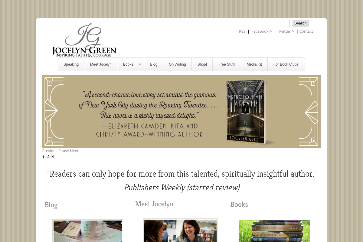 Jocelyn Green – Author Website