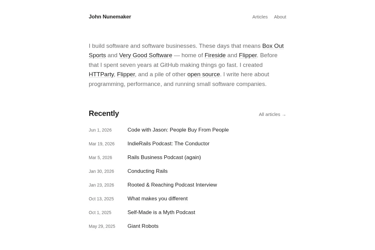 John Nunemaker