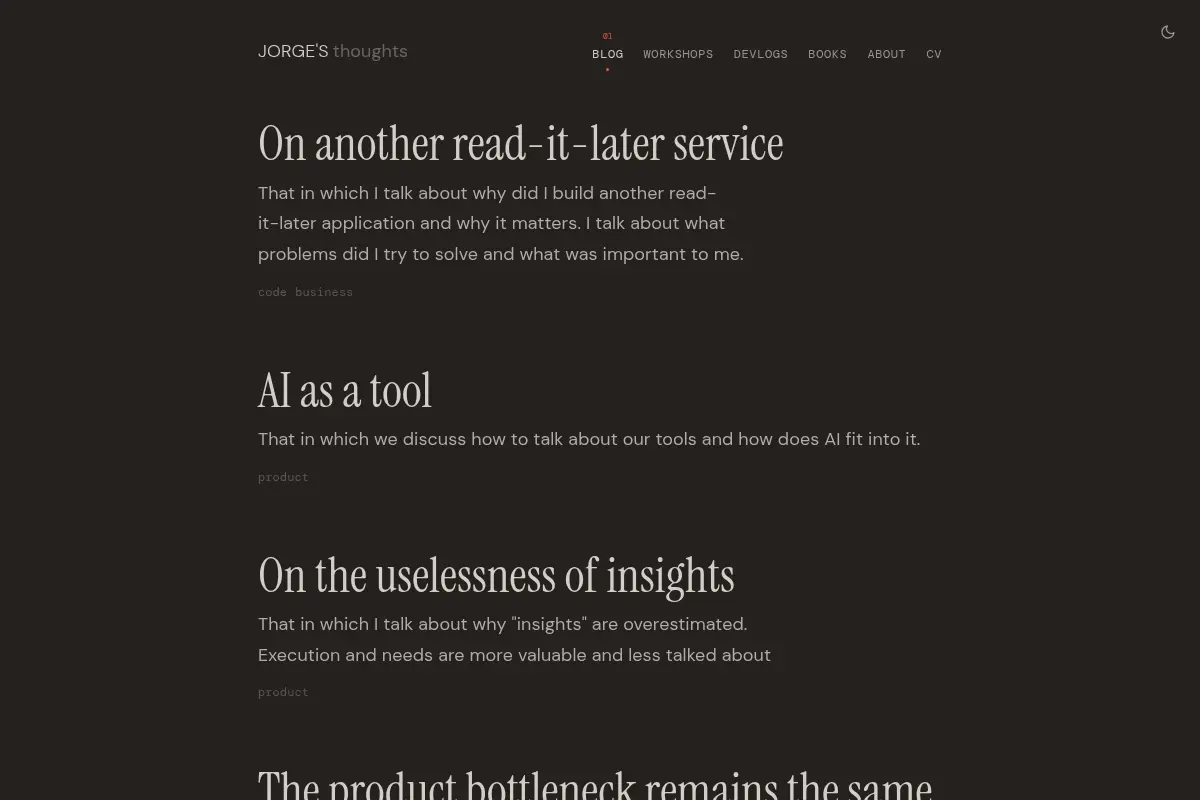 Jorge | Code, Coffee and Music