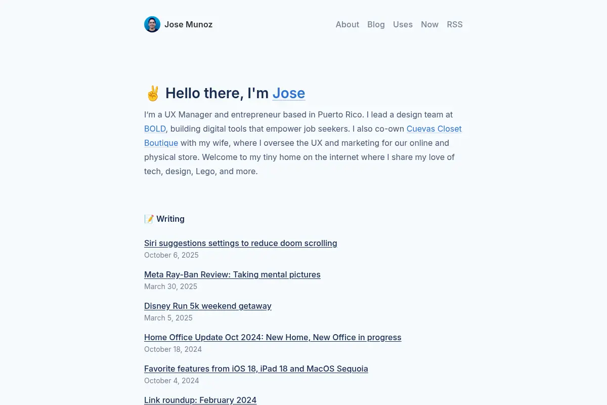 Jose Munoz | Product Designer