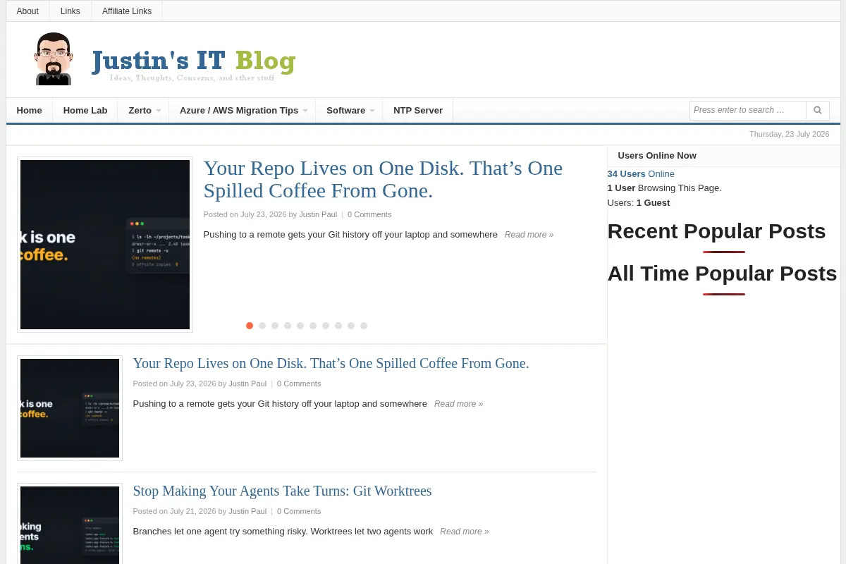 Justin's IT Blog