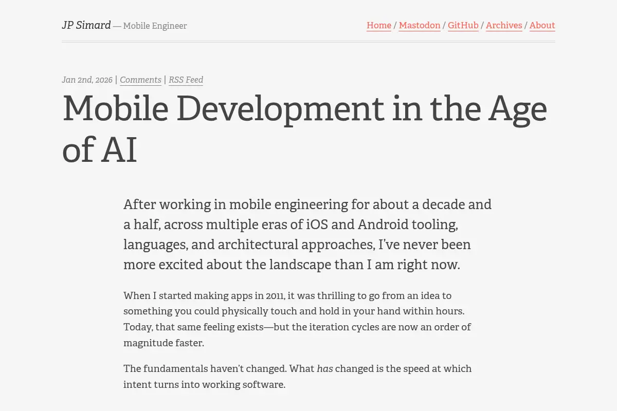 JP Simard - Mobile Engineer