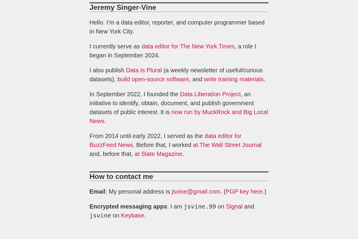 Jeremy Singer-Vine