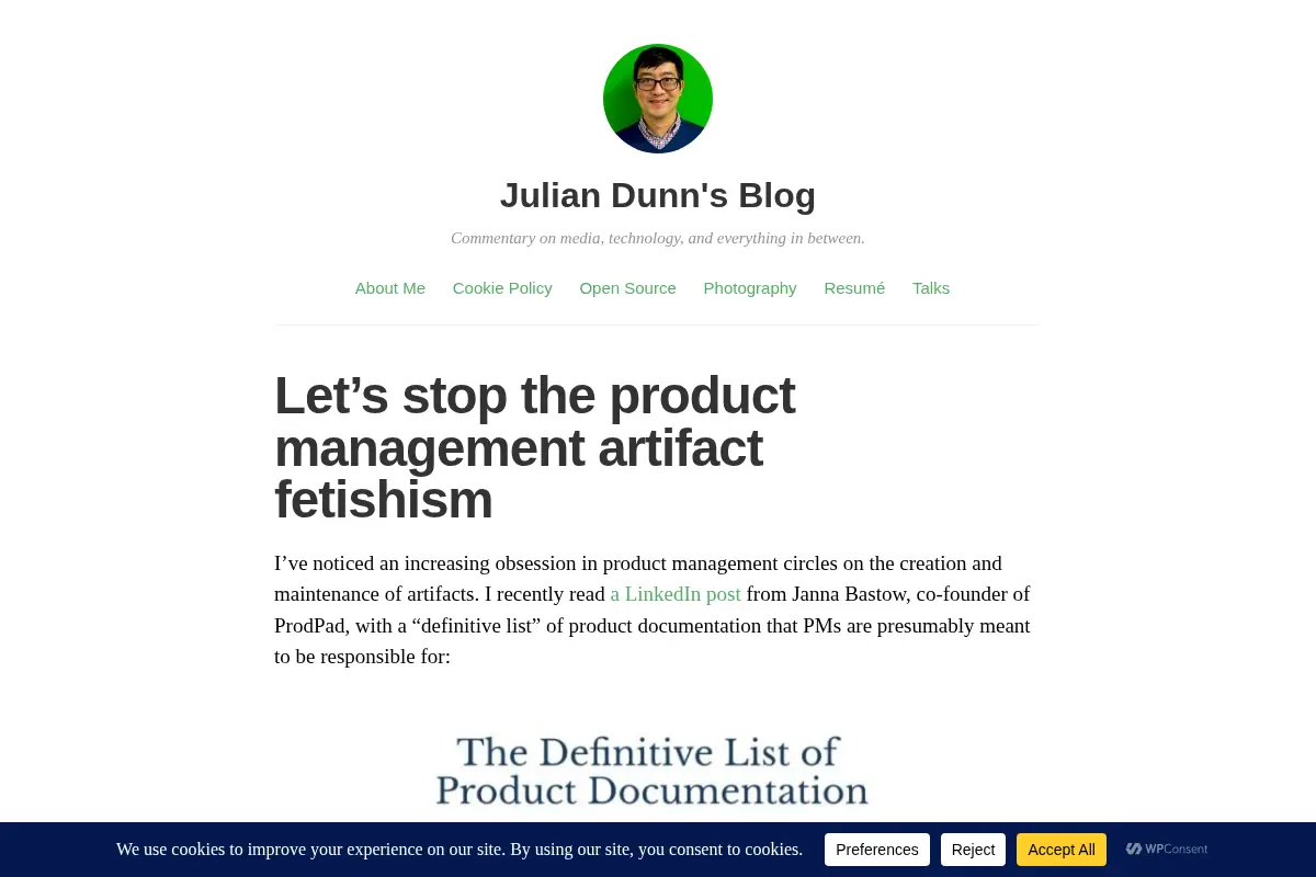 Julian Dunn's Blog - Commentary on media, technology, and everything in between.