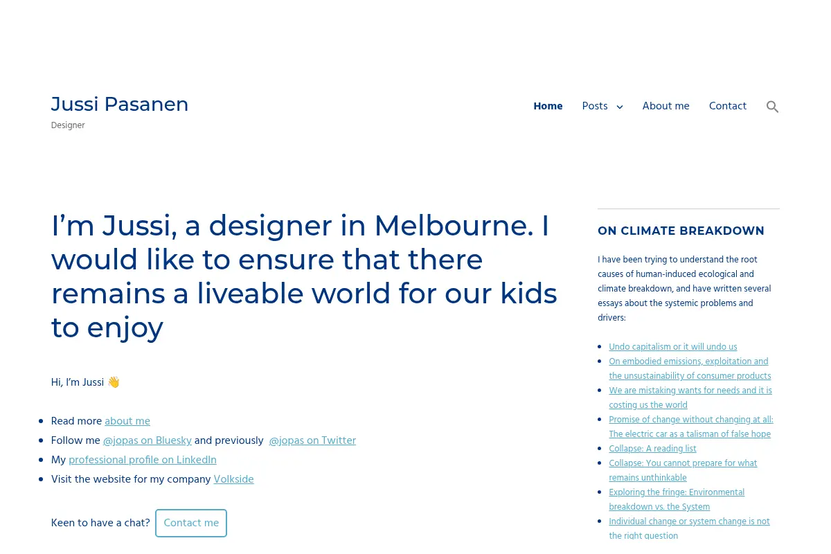 Jussi Pasanen – Designer in Melbourne, Australia
