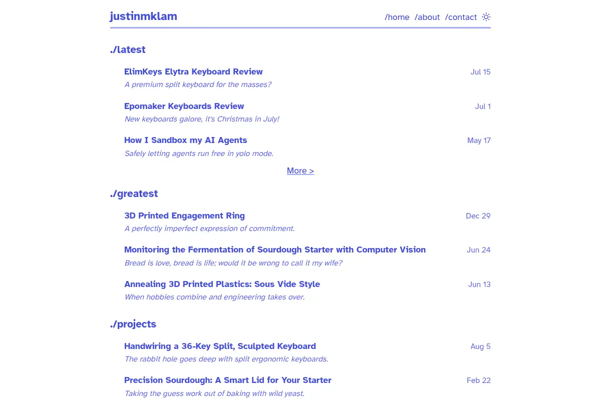 justinmklam | blog