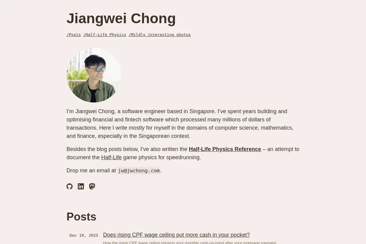 Jiangwei Chong