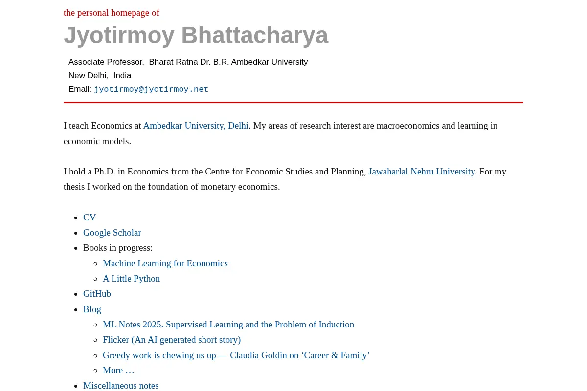 Jyotirmoy Bhattacharya