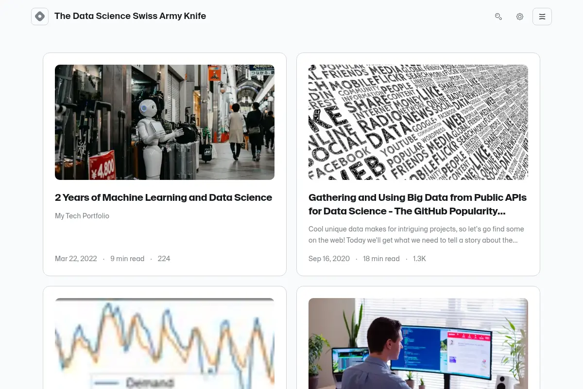 The Data Science Swiss Army Knife