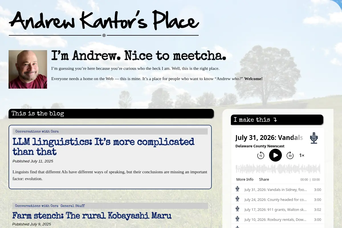 Andrew Kantor's Place