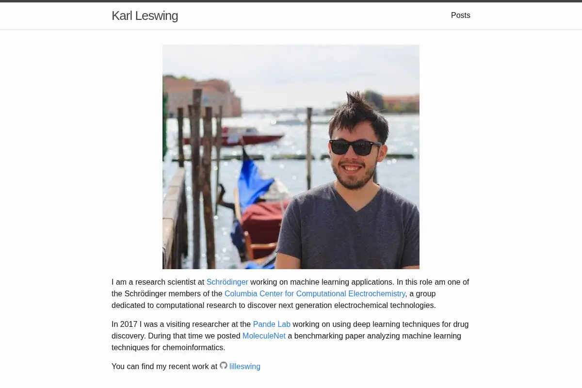 Karl Leswing | Do something every day.