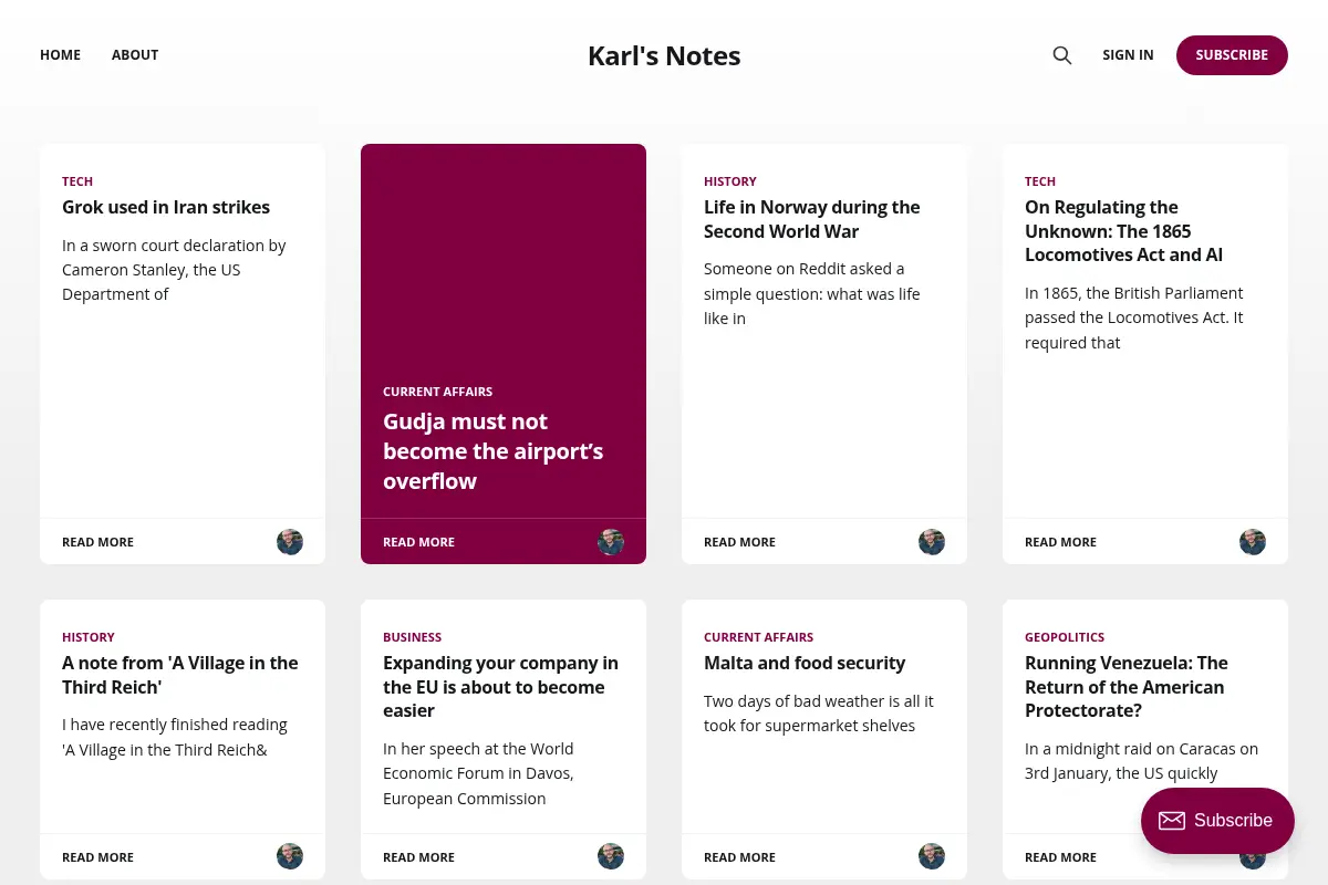 Karl's Notes