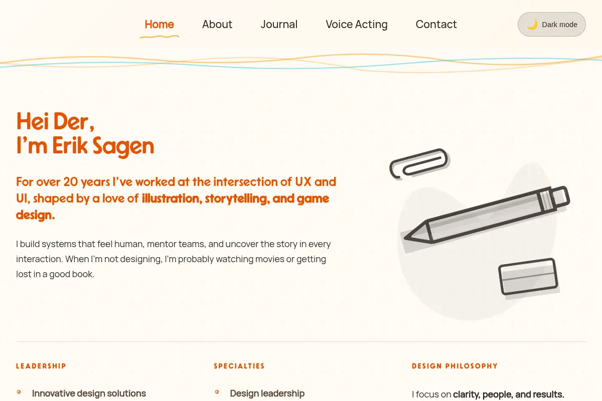 Erik Sagen - Lead Product UX Designer