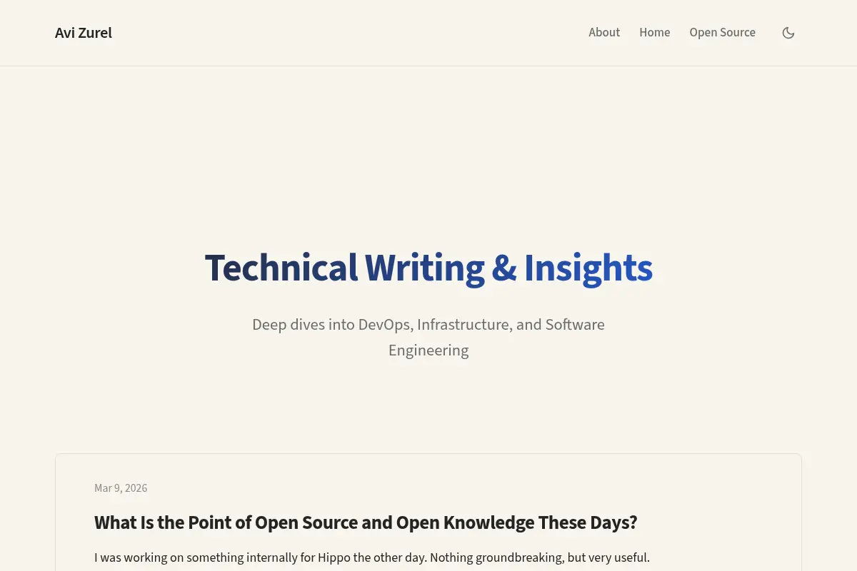Avi Zurel - Technical Leadership & Engineering