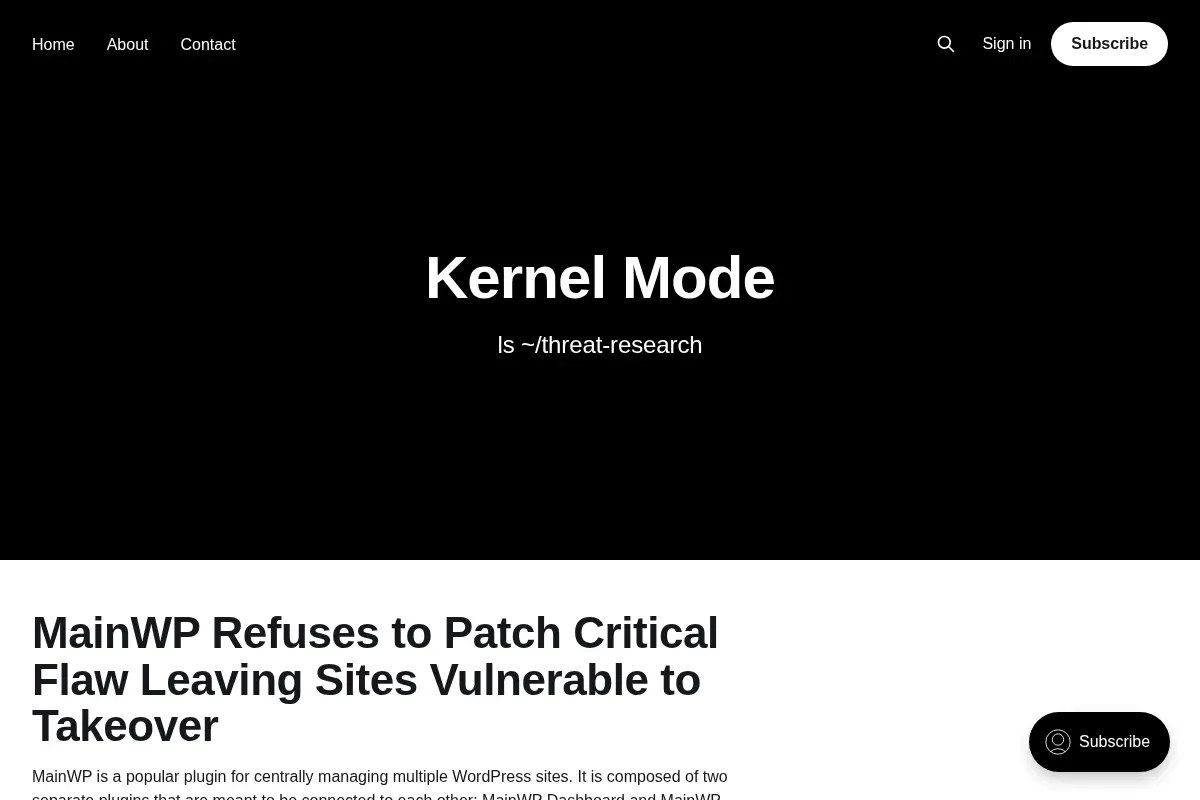 Kernel Mode