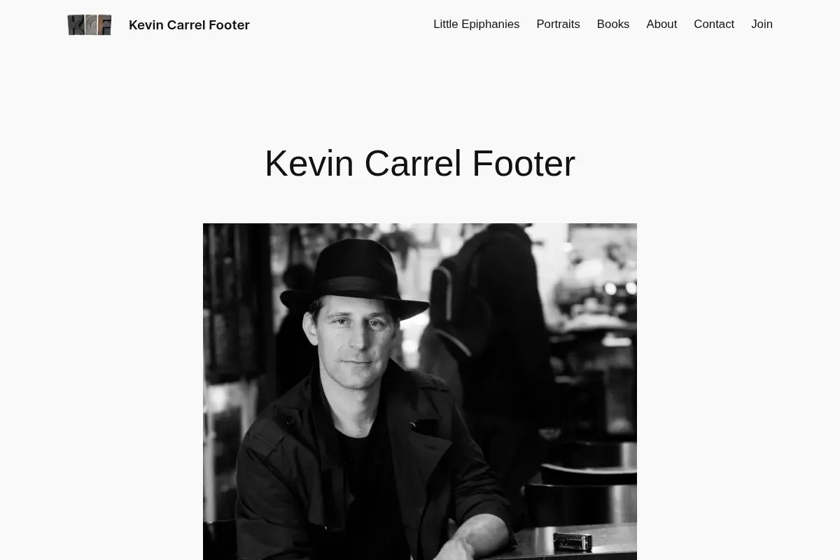 Kevin Carrel Footer – Little Epiphanies