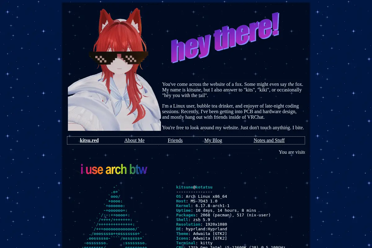 kitsune's page