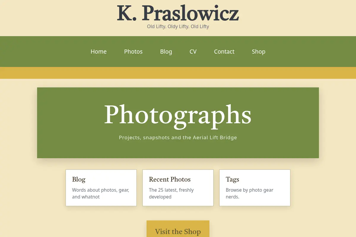 K. Praslowicz, Photographer