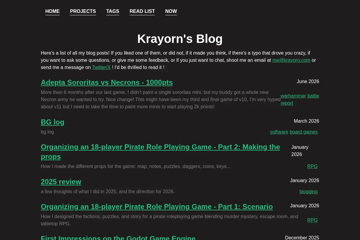 Krayorn's Blog