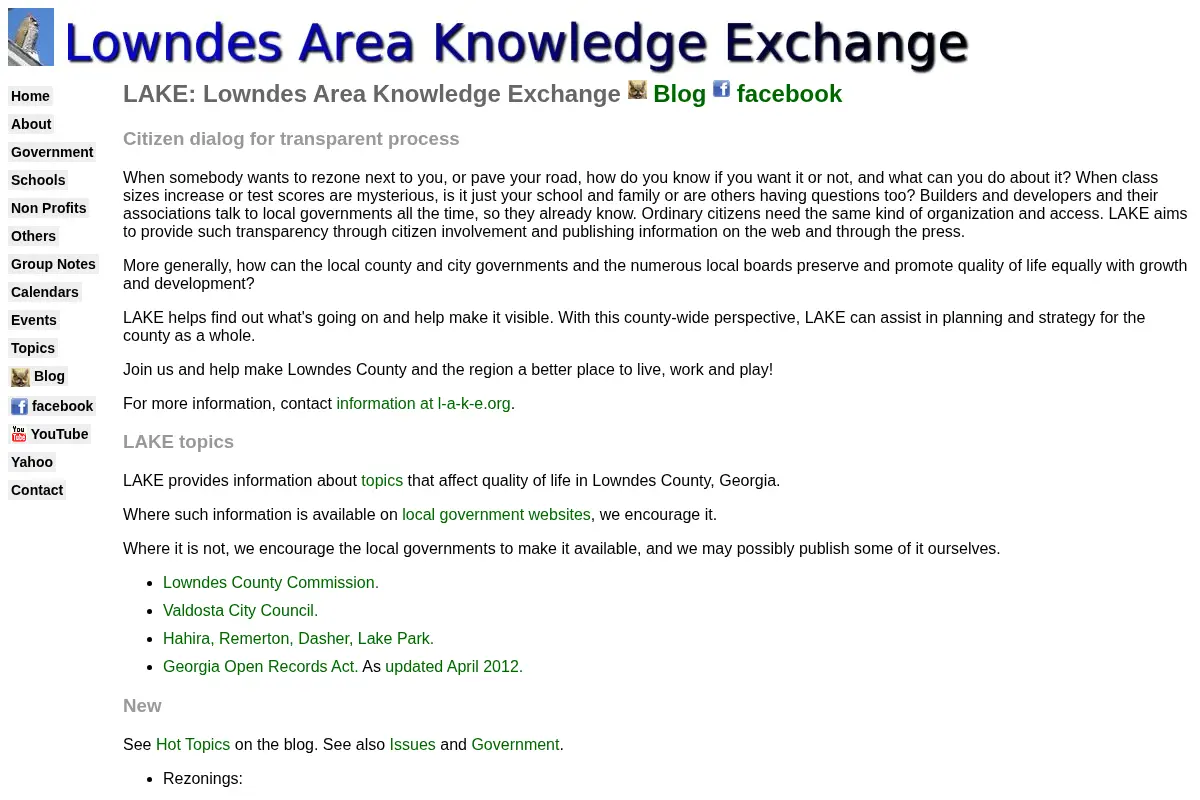 LAKE: Lowndes Area Knowledge Exchange