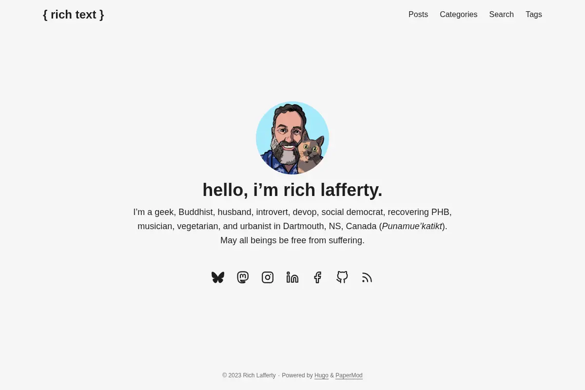 Rich Lafferty's Website and Blog