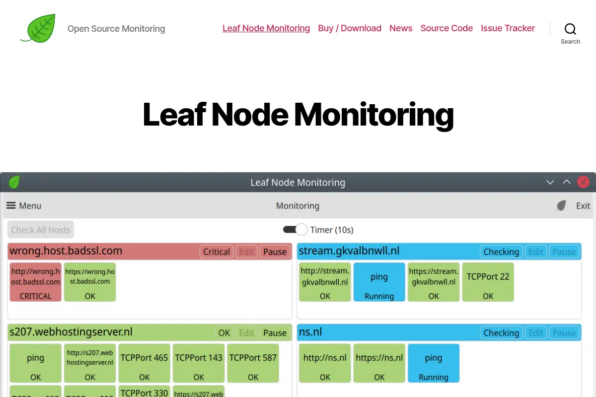 Leaf Node Monitoring