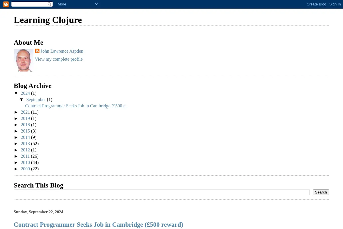 Learning Clojure