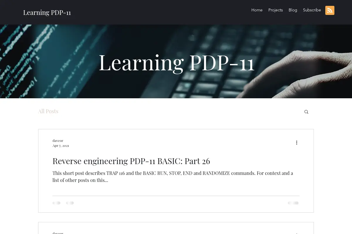 Learning PDP-11