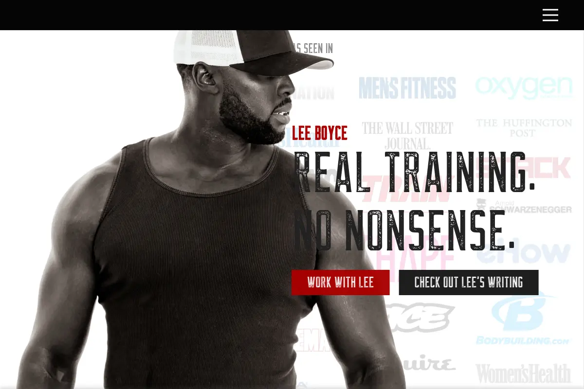 Lee Boyce | Real Training. No Nonsense.