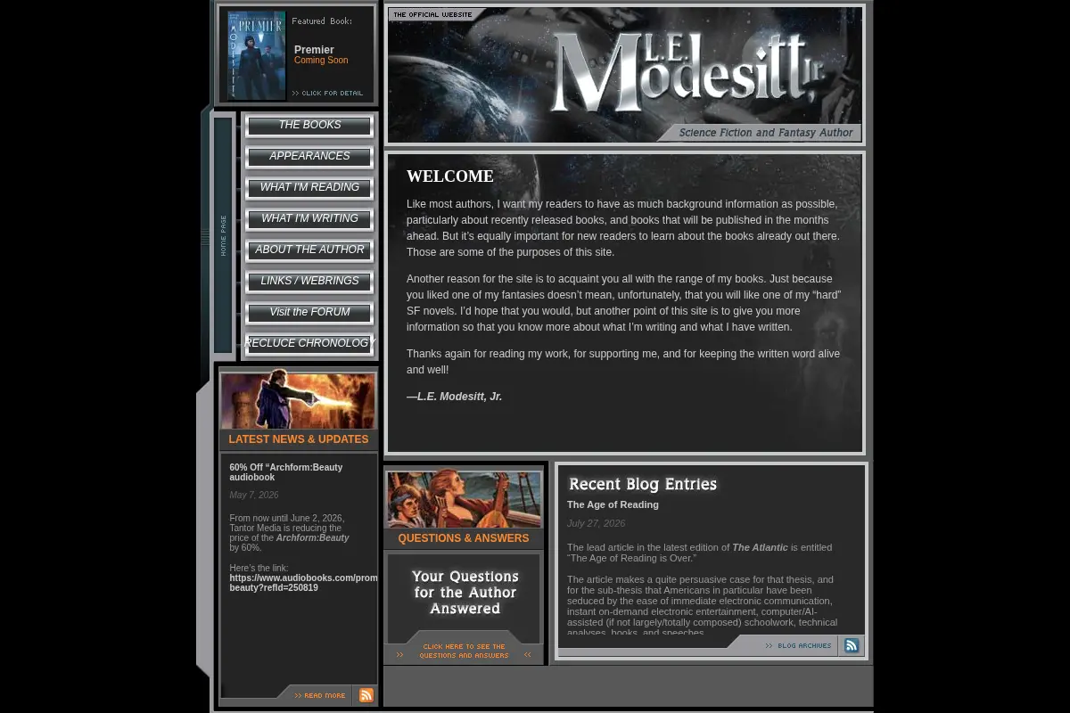 L.E. Modesitt, Jr. – The Official Website