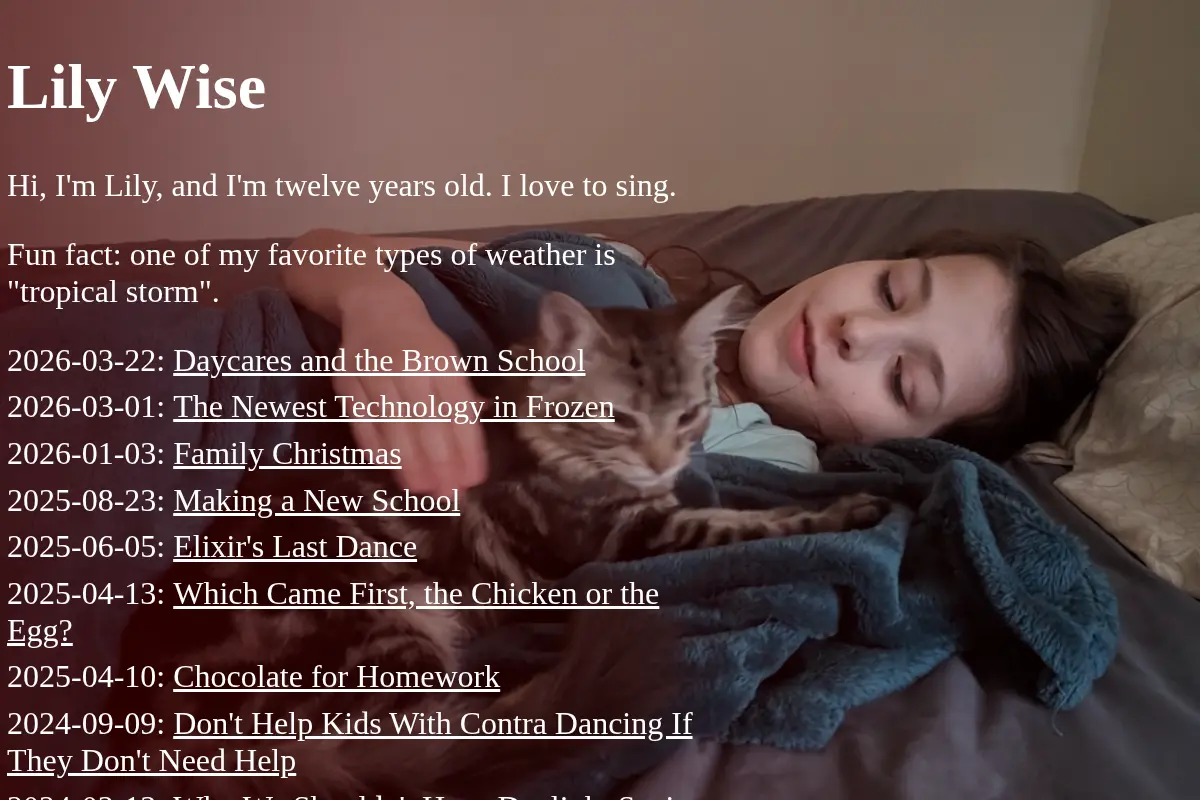 Lily Wise: About