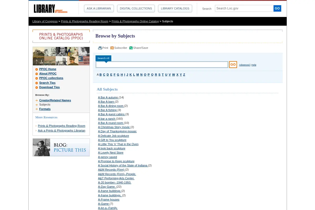 Prints & Photographs Online Catalog (Library of Congress)