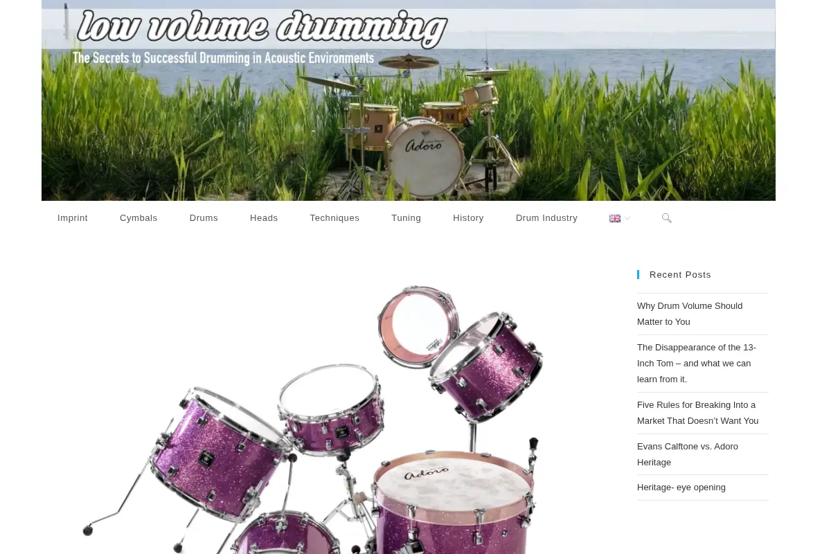 Low Volume Drumming – the acoustic drummer