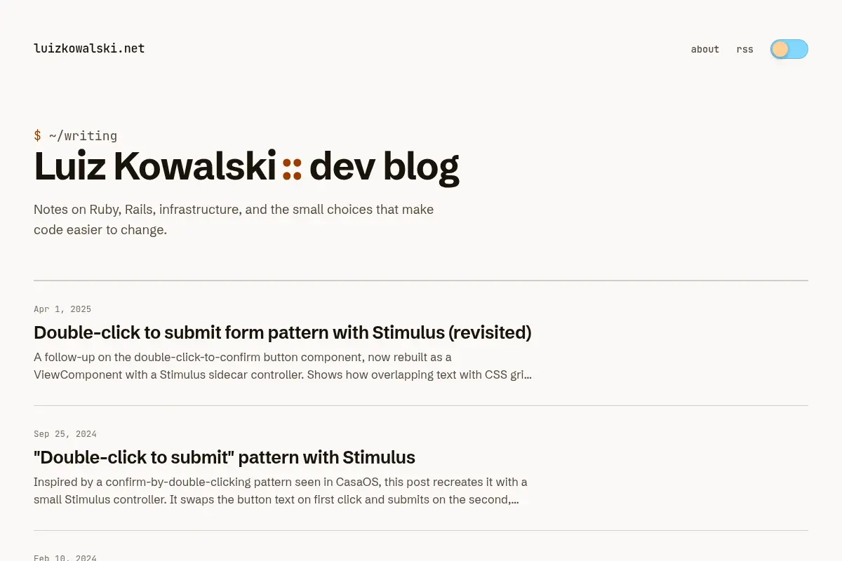 Luiz Kowalski :: dev blog