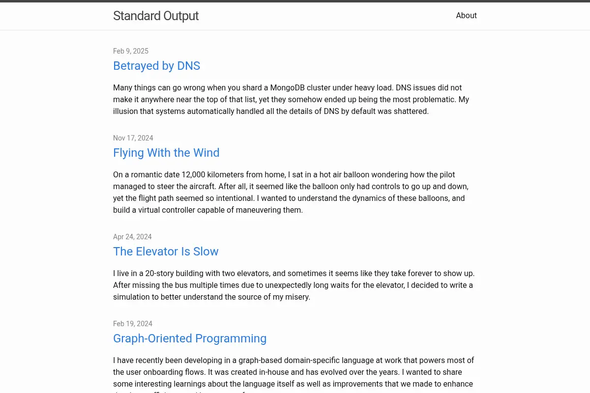 Standard Output