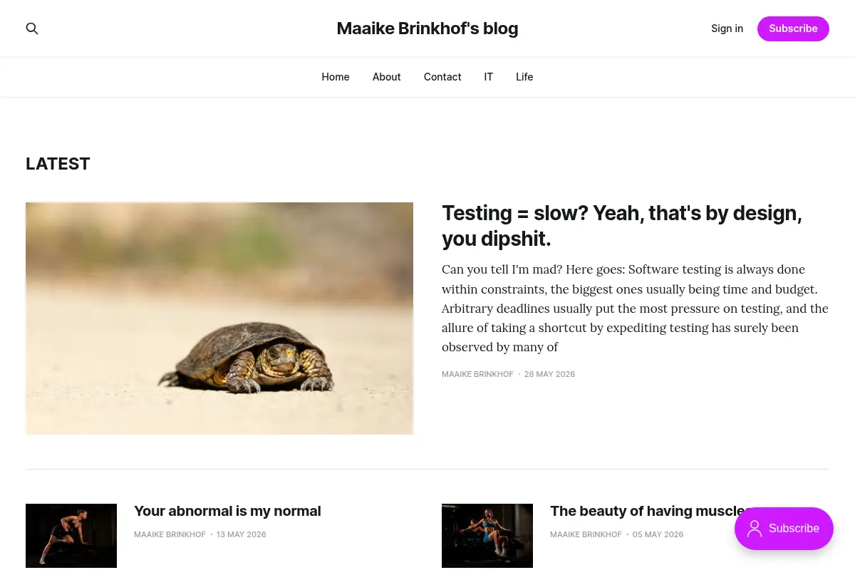Maaike Brinkhof's blog