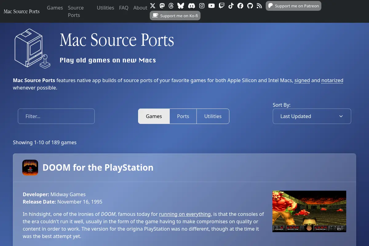 Mac Source Ports
