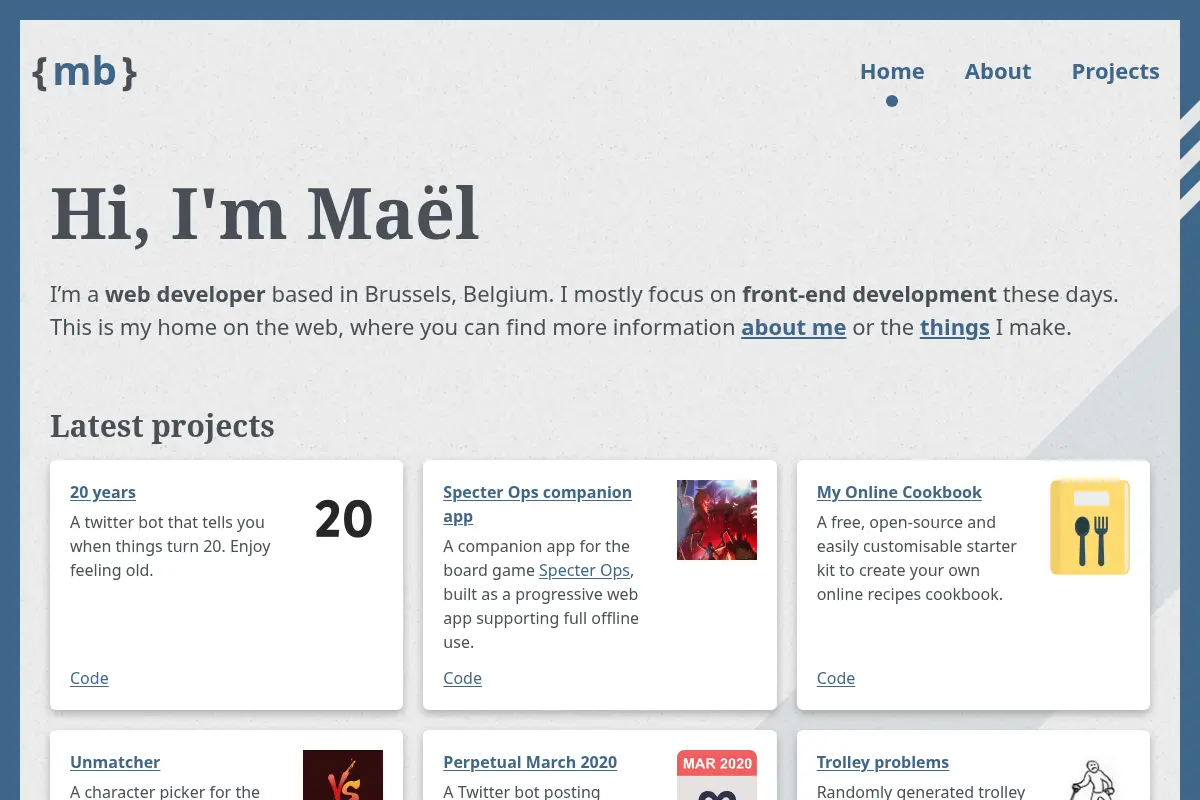 Maël Brunet – Personal Site