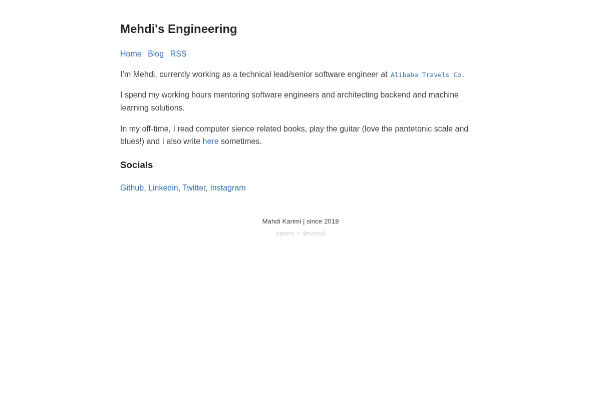 Mehdi's Engineering