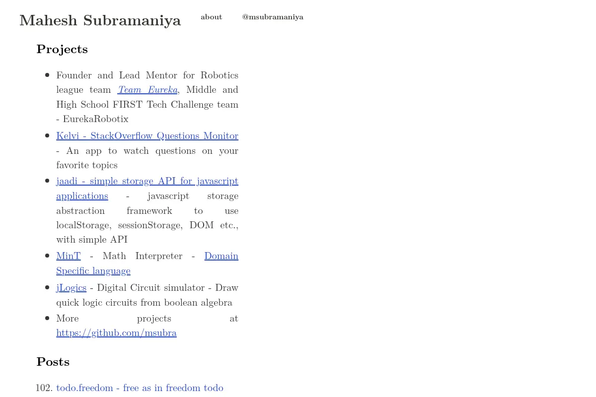Mahesh Subramaniya – Experiences of Software Development