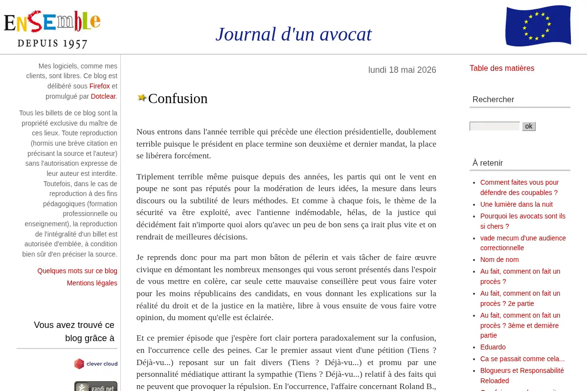 Journal d'un avocat