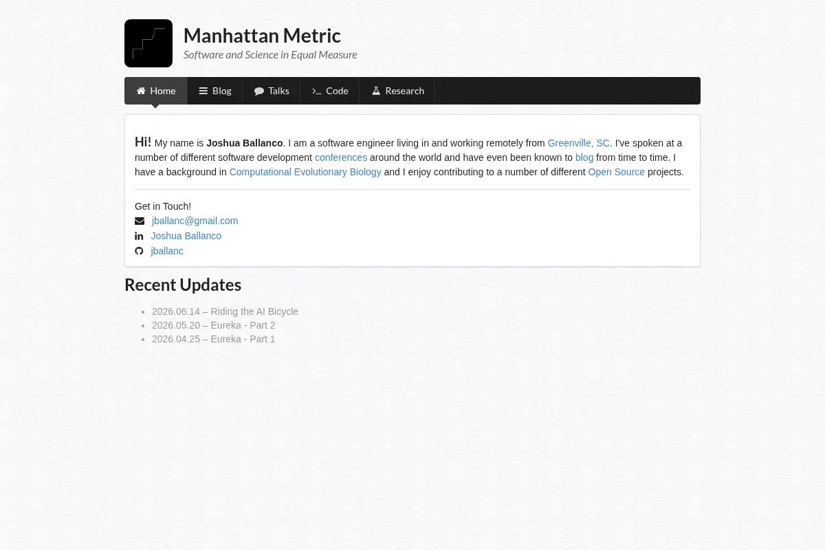 Manhattan Metric