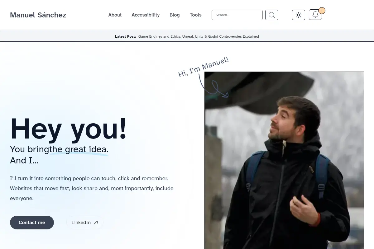 Manuel Sánchez – Developer & Entrepreneur