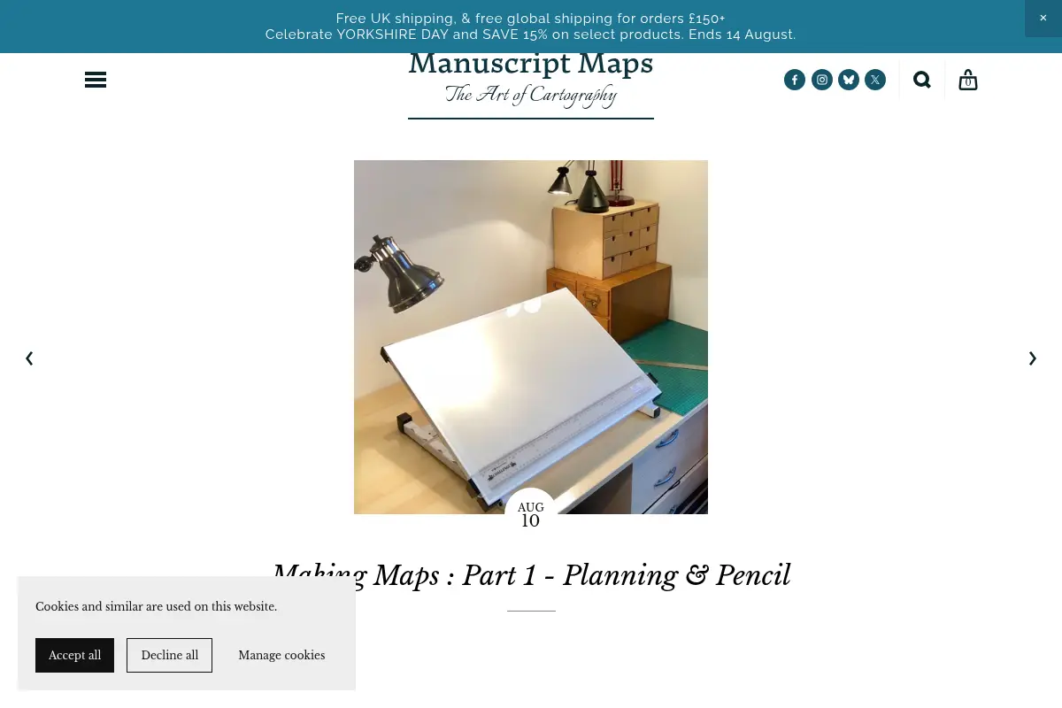 Manuscript Maps — Making Maps: Part 1 - Planning & Pencil